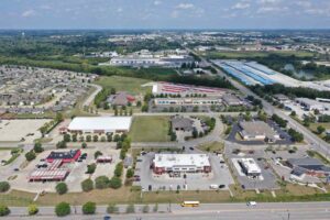 Aerial commercial photo